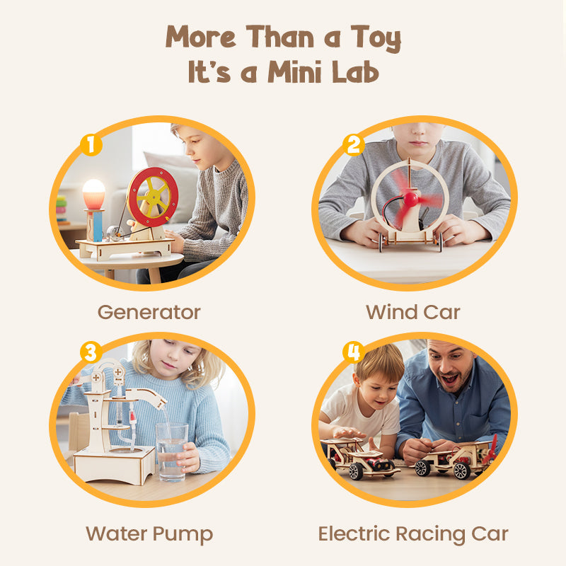 🧩 DIY Kreativa Tekniska Leksaker - Bygg & Lär med Elektronikkomponenter, Rolig STEM-utbildning för Barn 🚀📦