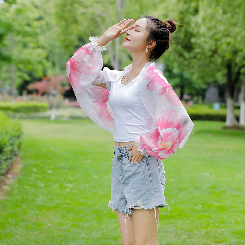đ„Köp 1 fĂ„ 1 gratisđ„Sommar Chiffon solskydd sjal (2 st)