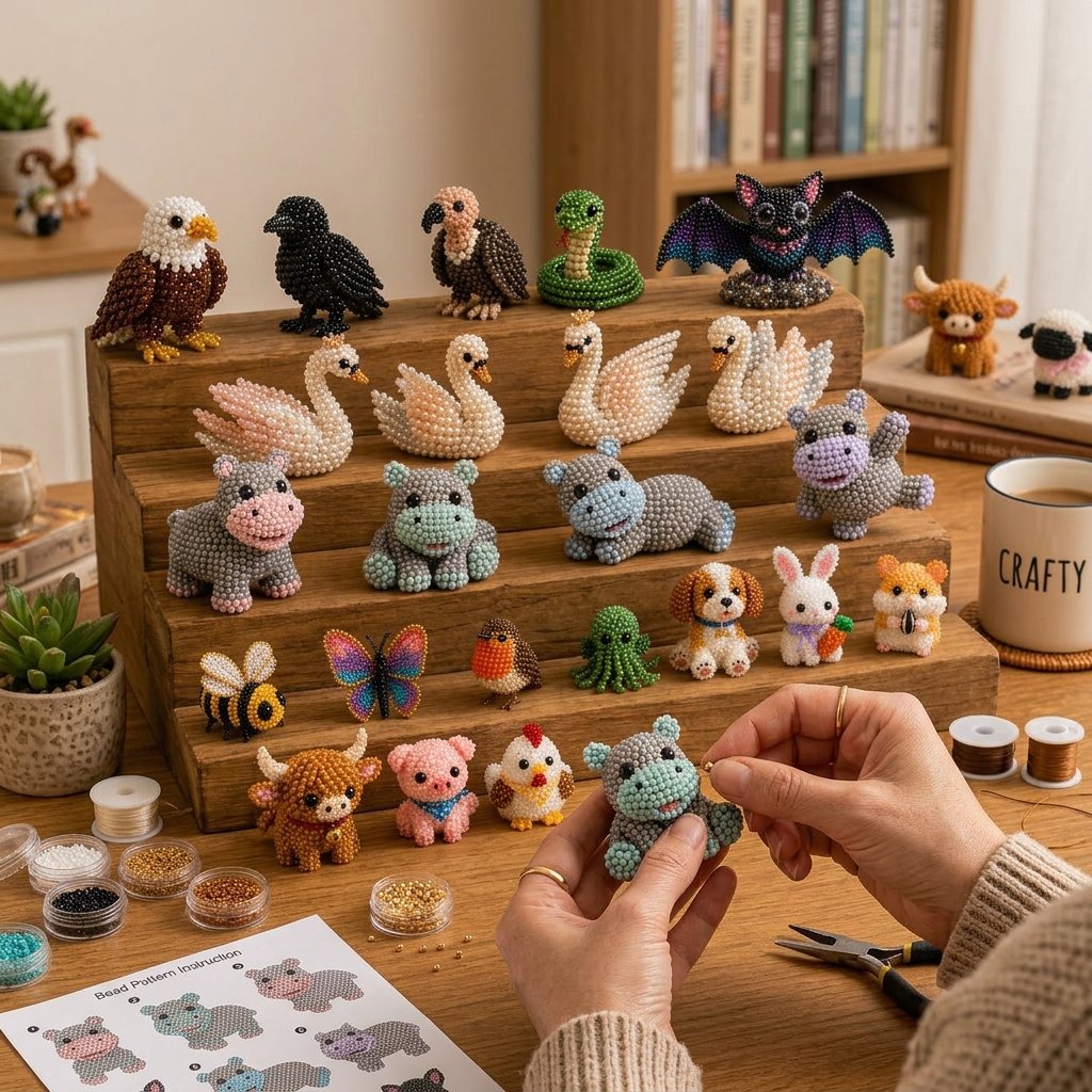 đ§”âš Tiny 3D Beaded Animal DIY Kit