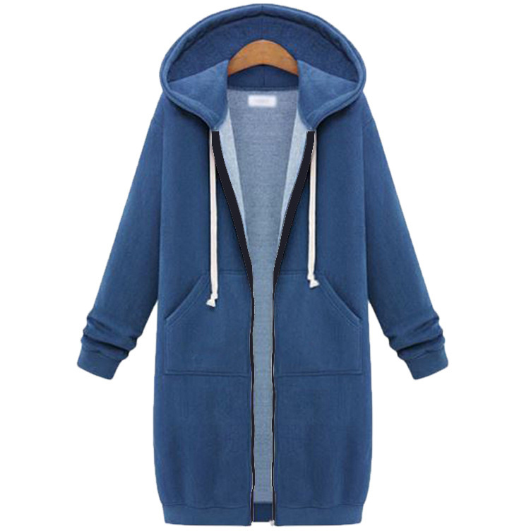 🚚 SPARA FRAKT: Köp 2 stk!🌸Fritidsfleecehoodies med dragkedja för damer