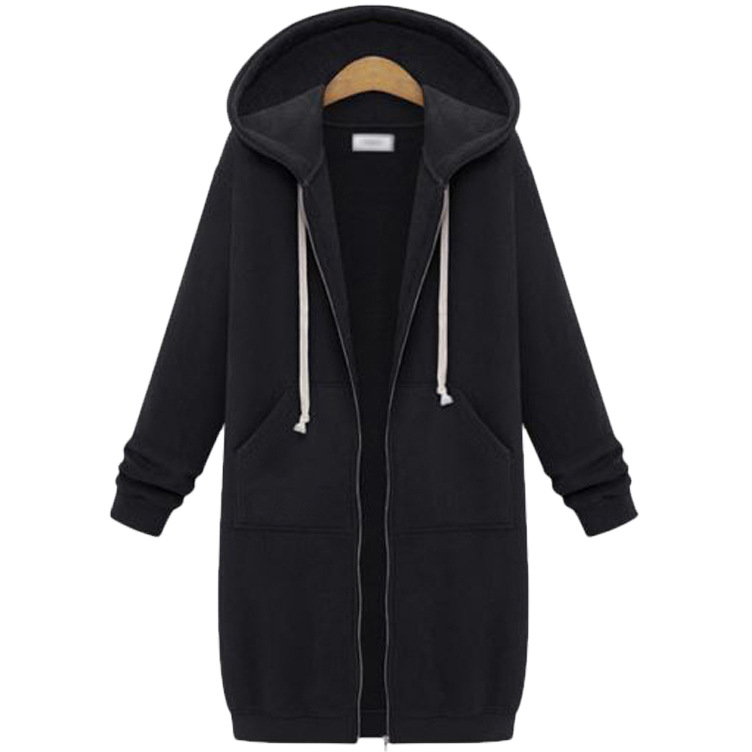 🚚 SPARA FRAKT: Köp 2 stk!🌸Fritidsfleecehoodies med dragkedja för damer