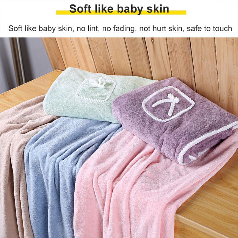Absorberande badhandduk i korallfleece