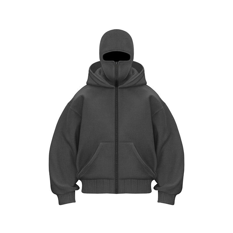 🔥50% rabatt👁️🗨️Ninja-hoodie med dragkedja för män och kvinno
