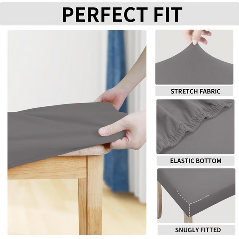 Stretchiga vattentäta stolsöverdra(1 set med 4)