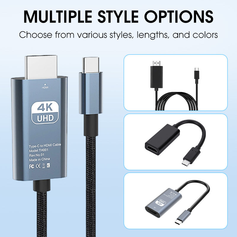 4K HD Typ-C till HDMI-skärmadapter