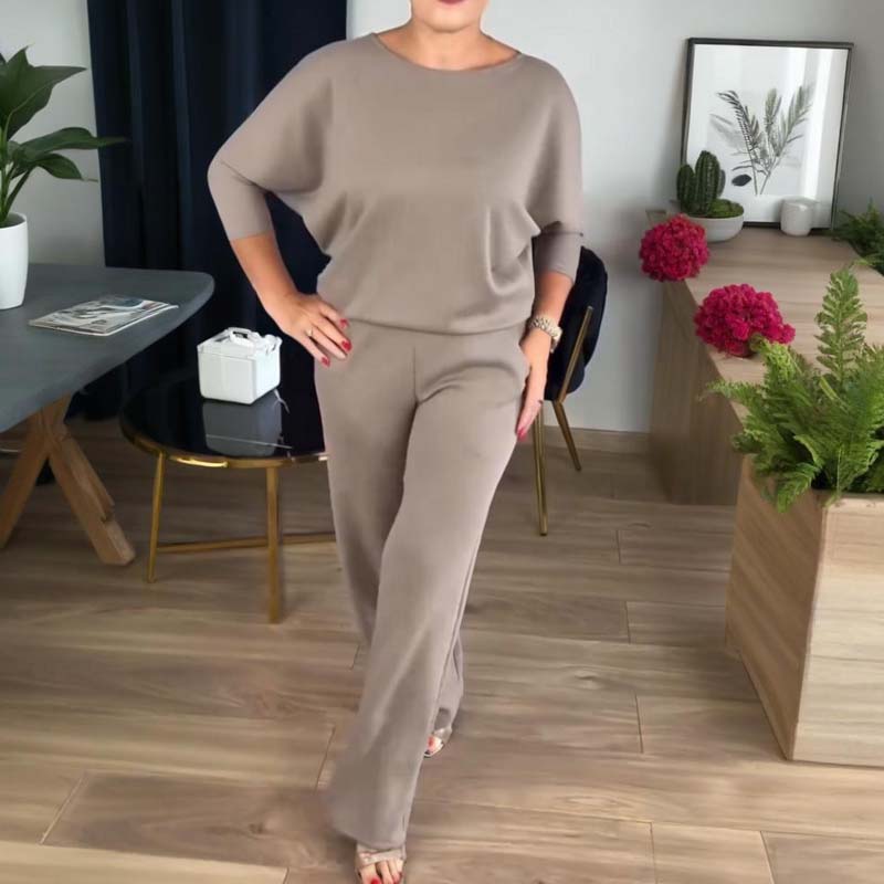 š„Mest populƤrtš„Hemkomfort + Business Elegance LĆ„ng kofta, topp och byxor, 3-delat setš