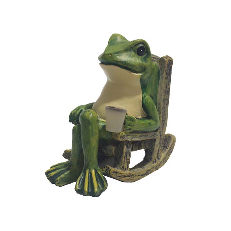 💯2026 Heta försäljningar🐸Solcellsdriven groda i gungstol prydnad🍃