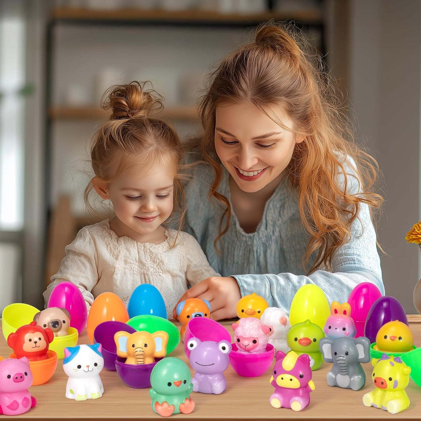 đ„PĂ„skens bĂ€sta present 50 % RABATT â đ24 ST pĂ„skĂ€gg med förfyllda, lĂ„ngsamt stigande squishy-leksaker