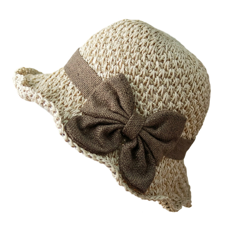 đ· VĂ„r/sommar Nyhet! Elegant strĂ„hatt med tygrosett | Luftig vĂ€v, mjuk och justerbar đâš