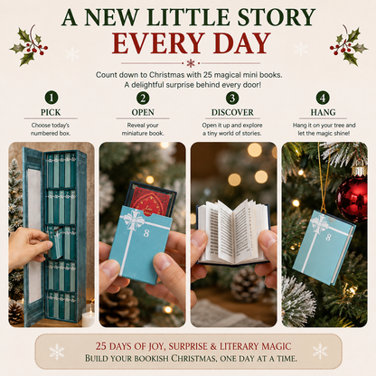 📚 49% RABATT | 25-dagars julkalender med miniböcker – Öppna, läs, häng och samla 🎄