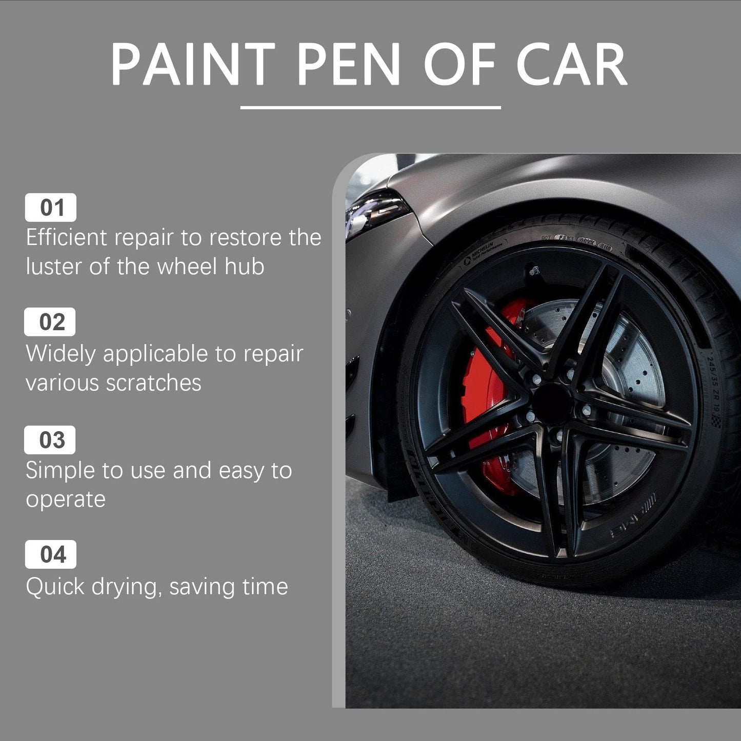 🏆 Sista dagens specialpris 🚗 50% RABATT! Magic Car Scratch Repair Pen – Fixar repor på fälgen på några minuter. Permanent, droppfri formula. Inkluderar klarlack. ✨🔧