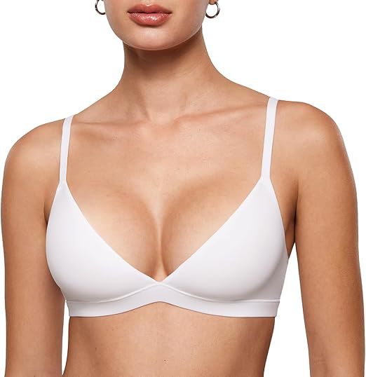 💞 Kvinnors trådlös triangel-bralette med jelly-stöd