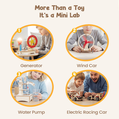 🧩 DIY Kreativa Tekniska Leksaker - Bygg & Lär med Elektronikkomponenter, Rolig STEM-utbildning för Barn 🚀📦