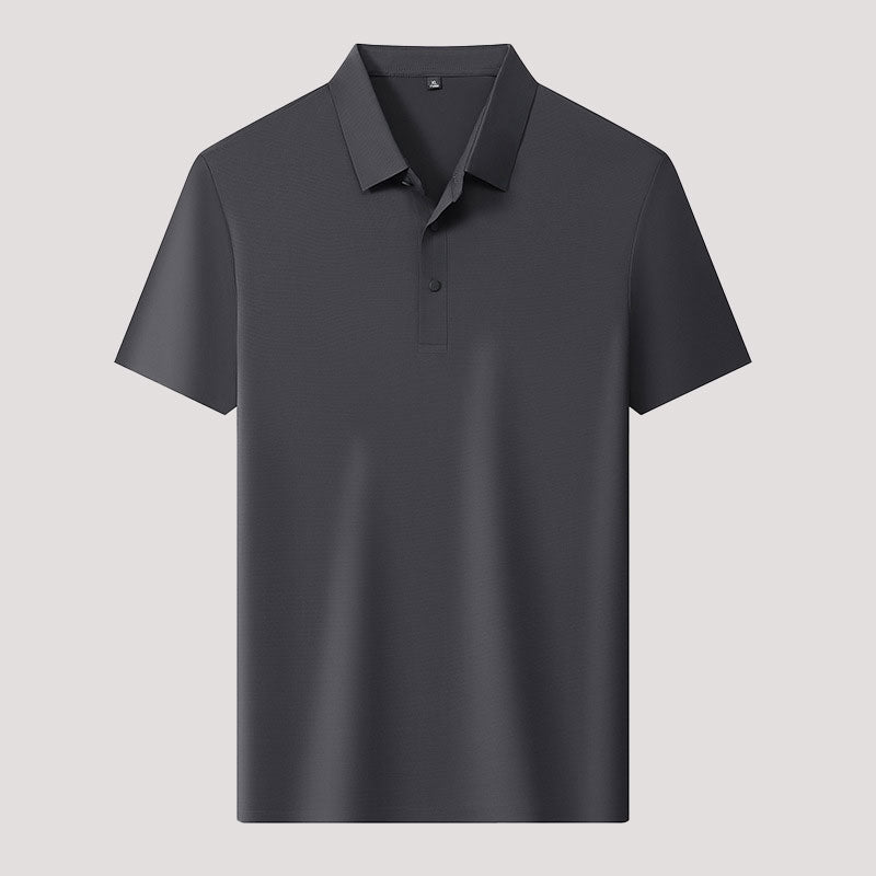 🌬️👕Summer Ice Silk Plaid kortärmad polotröja herr🌿