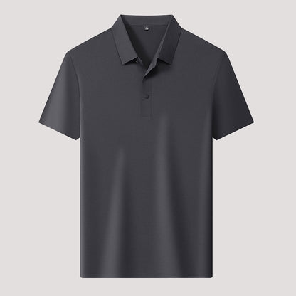 🌬️👕Summer Ice Silk Plaid kortärmad polotröja herr🌿
