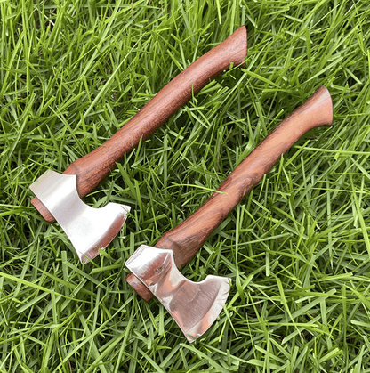 Mini Axe Fixed Blade Jakt Överlevnad Rostfritt Stål Taktisk Kniv Hem Bildekor
