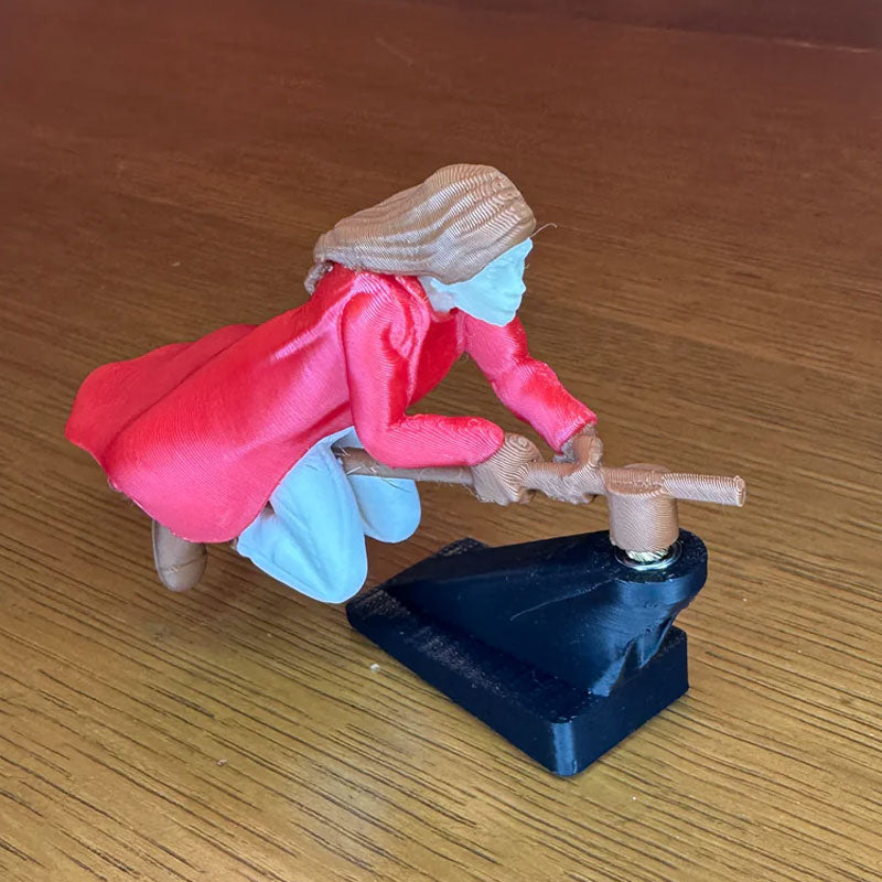 Instrumentbrädedekorationer med flytande effekt: häx- och trollkarlskvast