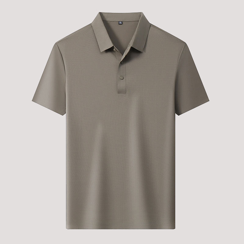 🌬️👕Summer Ice Silk Plaid kortärmad polotröja herr🌿