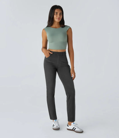 Lotte | Elastiska och bekväma byxor med hög midja