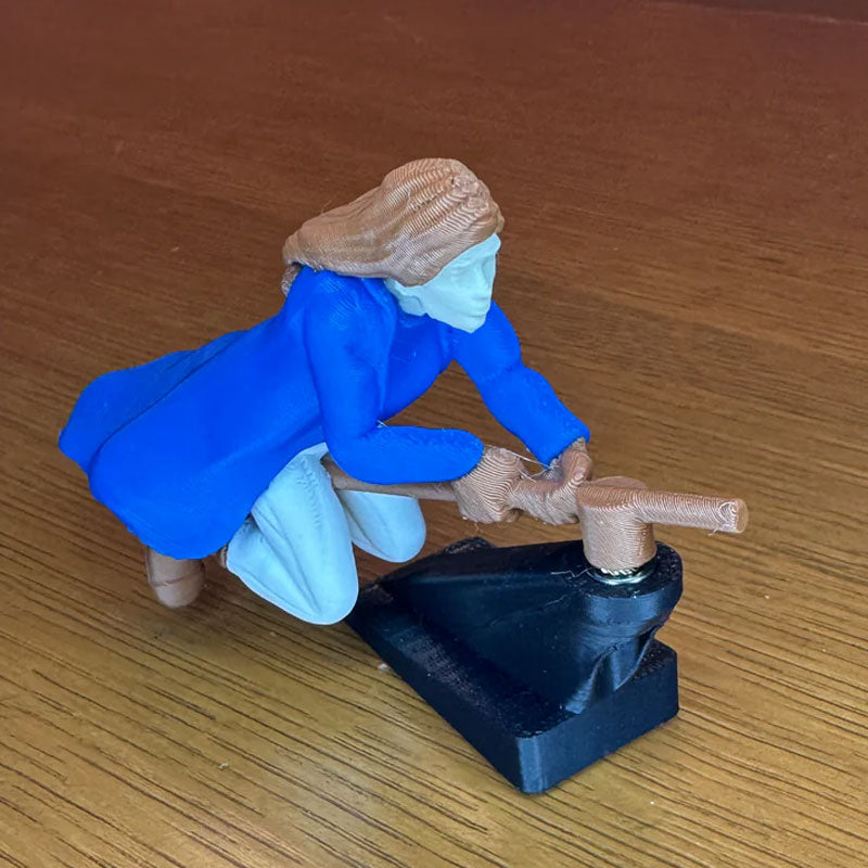 Instrumentbrädedekorationer med flytande effekt: häx- och trollkarlskvast