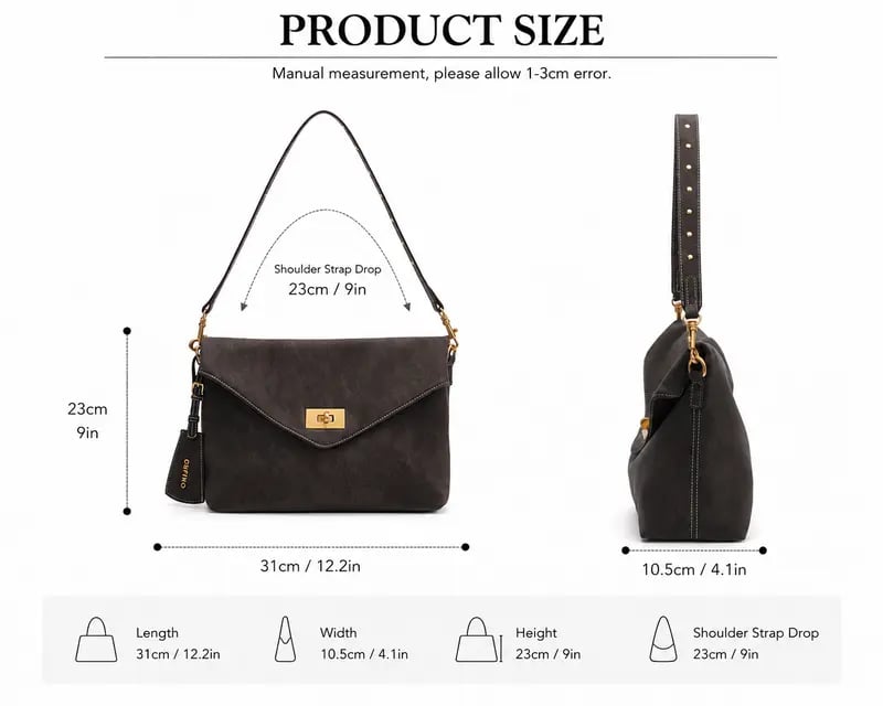 🎁Sista dagens kampanj 49% RABATT🔥The Urban Envelope Bag