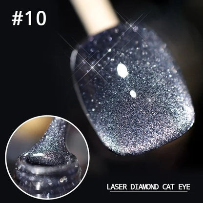 💎Laser diamant kattögon nagellack🔥