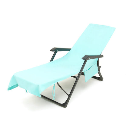 🌊Sun Lounger Handduk i väska med förvaringsfickor🌞