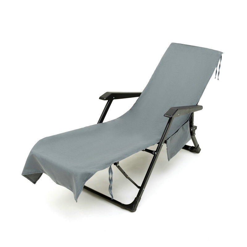 🌊Sun Lounger Handduk i väska med förvaringsfickor🌞