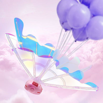 🦋🔥Julrea – upp till 50 % rabatt🎅✨Uppladdningsbara elektriska älvvingar med LED-ljus och musik