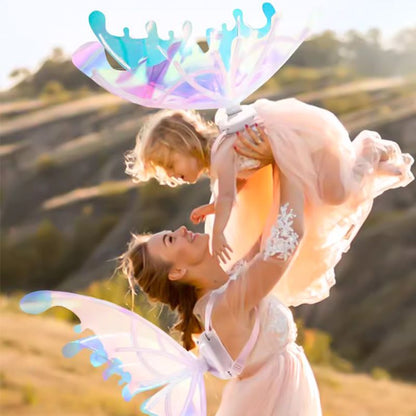 🦋🔥Julrea – upp till 50 % rabatt🎅✨Uppladdningsbara elektriska älvvingar med LED-ljus och musik