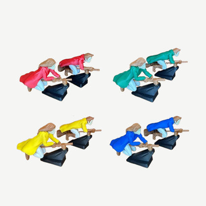 Instrumentbrädedekorationer med flytande effekt: häx- och trollkarlskvast