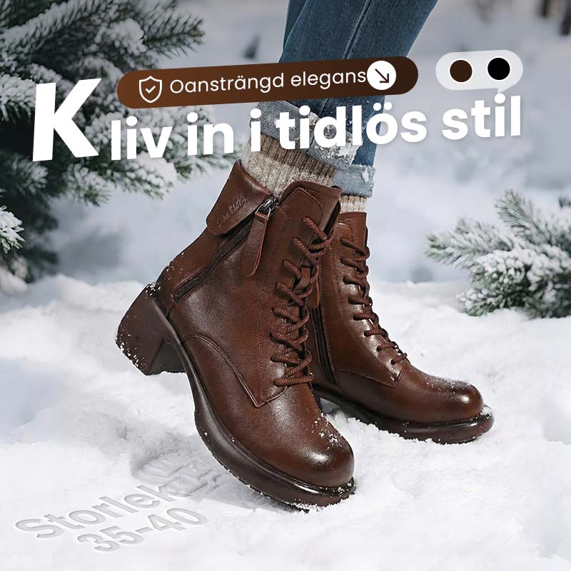 🎈Höstrea🎈49% rabatt under en begränsad tid💕Ideal present - Retro stövlar i brittisk stil