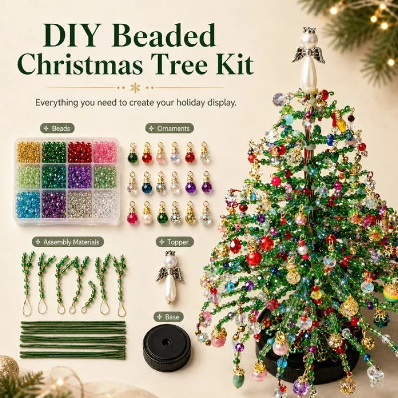 🎄✨ DIY-kit för julgran med pärlor – 🎅Skapa din egen glittrande juldeko – sverigeify