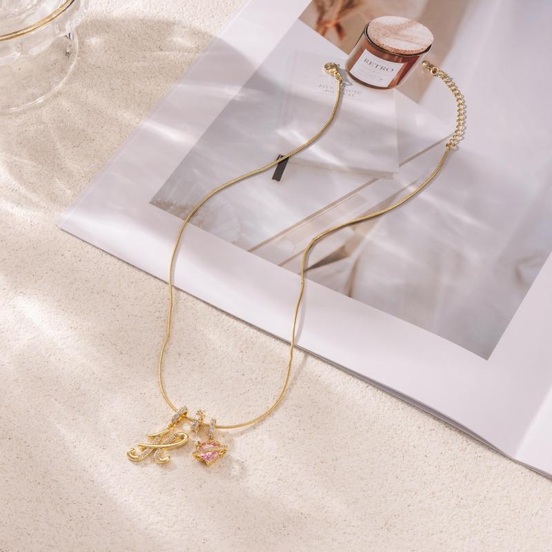 💖 SISTA DAGEN – 51 % RABATT ✨3-lagers halsband med initialer A-Z🎀 | Personligt och elegant