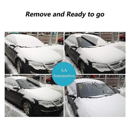 ❄️ ENDAST UNDER BEGRÄNSAD TID 50% RABATT! ☀️ Vindruteskydd mot snö och frost med spegelskydd – multifunktion, magnetisk, universell passform 🚗