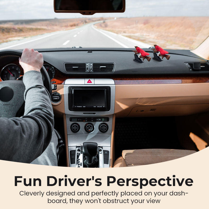 Instrumentbrädedekorationer med flytande effekt: häx- och trollkarlskvast