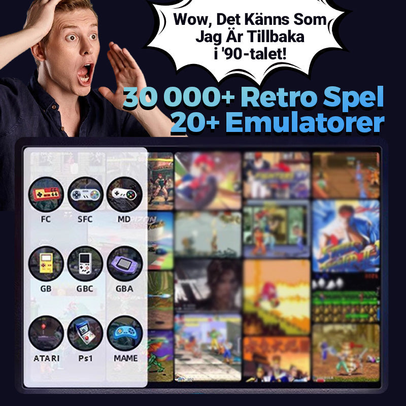 Svartvitt klassiskt hem retro dubbla spelpinnar - Återupplev arkadens era