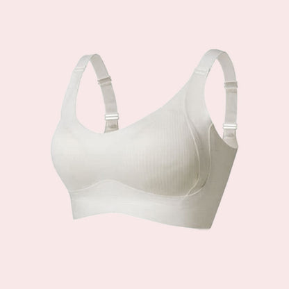 🔥Spring Hot Sale 49% OFF- Ribbad Push Up Justerbar Trådlös BH för kvinnor