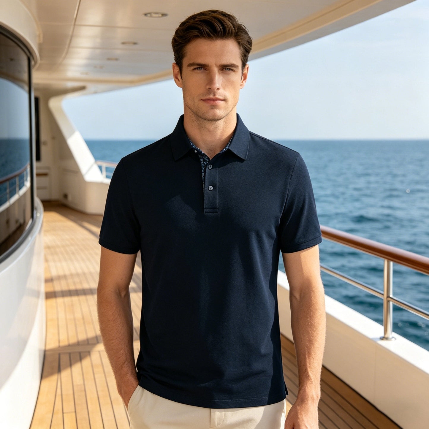 🔥Kampanj 49% rabatt👕3-pack pikétröjor för herr