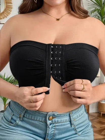 🎁Prime Day-rea 49% RABATT🔥Axelbandslös BH med andningsbart spänne fram i plusstorlekar