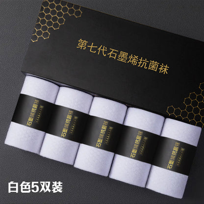 Anti-lukt-strumpor i grafen för män – 5 par/set