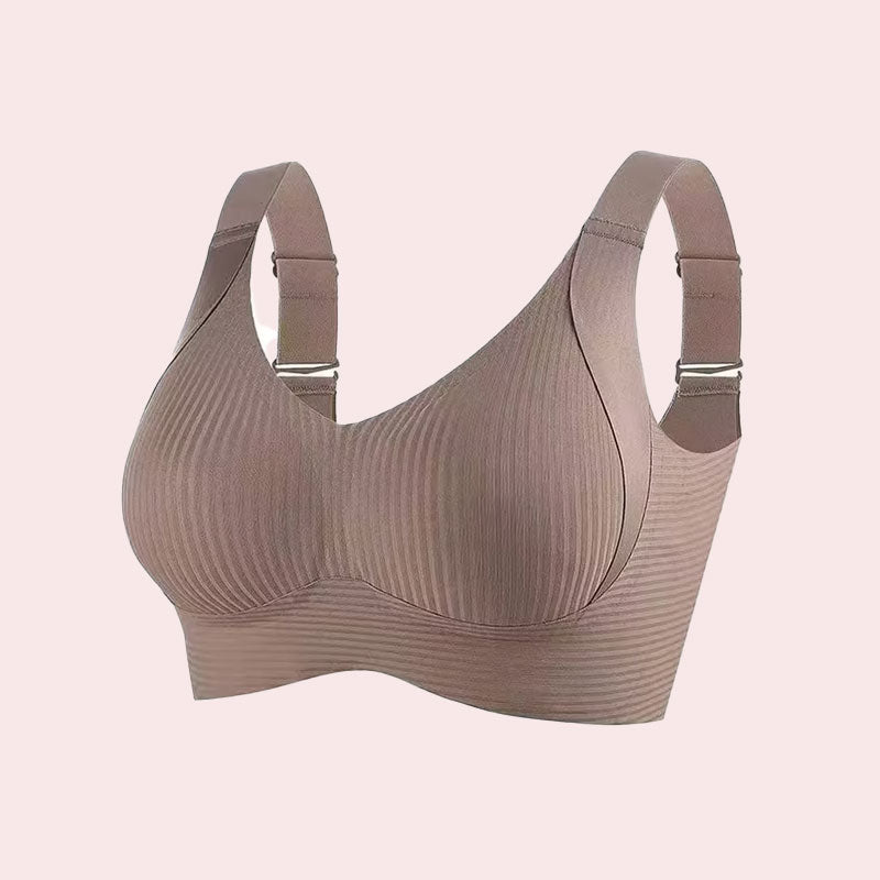 🔥Spring Hot Sale 49% OFF- Ribbad Push Up Justerbar Trådlös BH för kvinnor