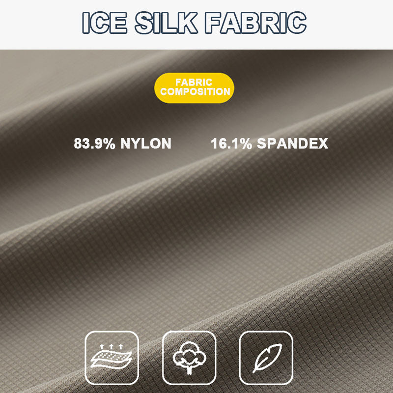 🌬️👕Summer Ice Silk Plaid kortärmad polotröja herr🌿