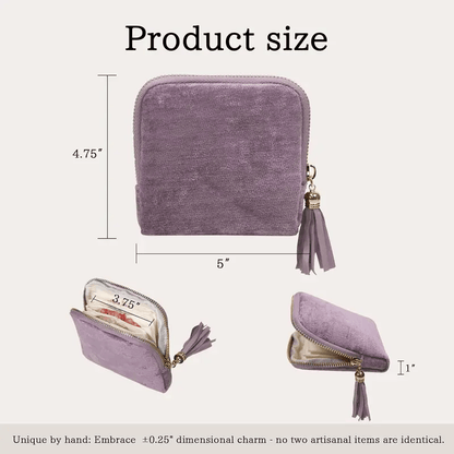 Smyckesväska med dragkedja, bärbar arrangör