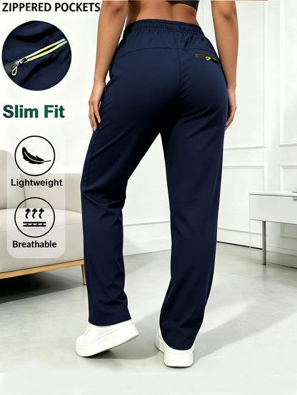 ⏳SISTA DAGEN REA 50% RABATT!!🔥Damers cargo-byxor med raka ben – Resår i midjan, casualbyxor med 6 fickor för arbete, resa & vardagsbruk 👖✨