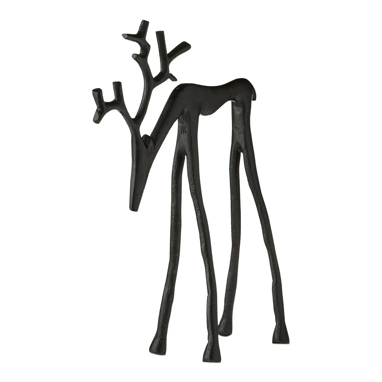 🎅 Julbästsäljare 🦌 Svart renfigur, juldekoration