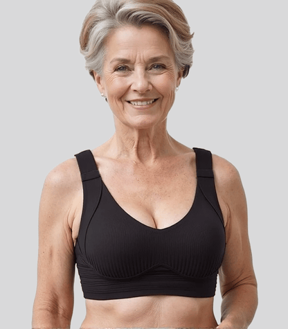 🔥Spring Hot Sale 49% OFF- Ribbad Push Up Justerbar Trådlös BH för kvinnor