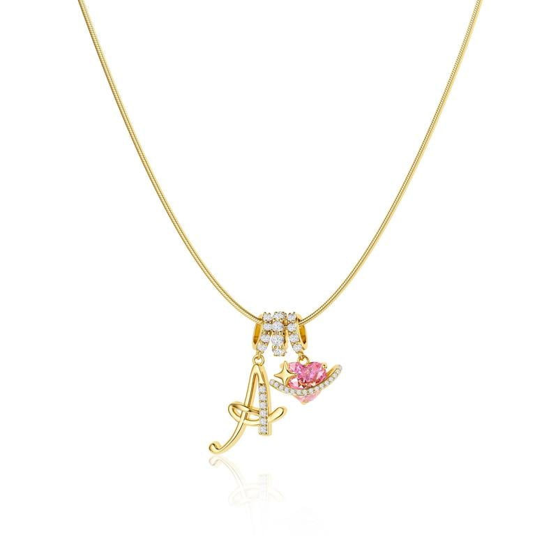 💖 SISTA DAGEN – 51 % RABATT ✨3-lagers halsband med initialer A-Z🎀 | Personligt och elegant