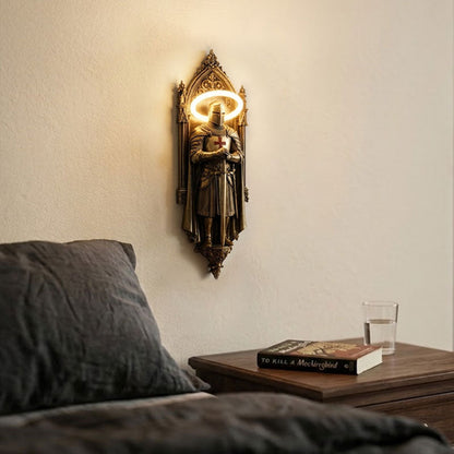 🛡️ Knight vägglampa