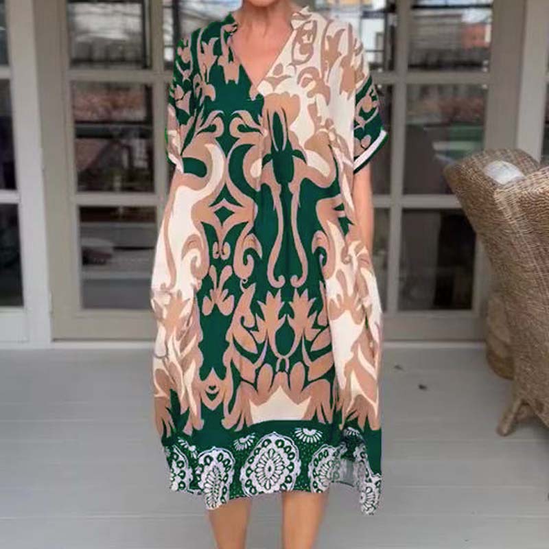 （Köp 2 och få fri frakt）Amelia | Boho Magtäckande klänning